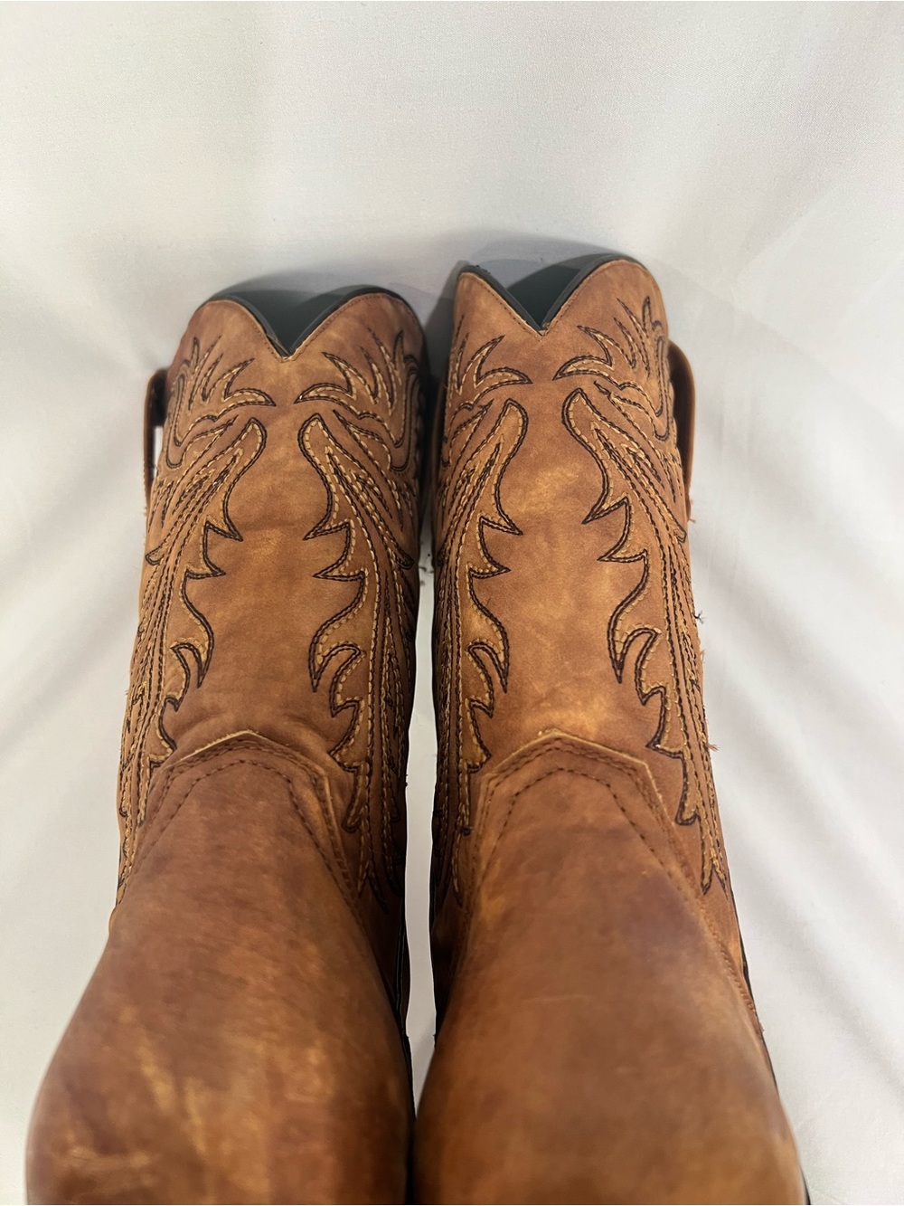 J.B. Dillon Brown Leather Western Cowboy Boots - Picture 14 of 16
